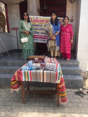 Donated medicines and food items