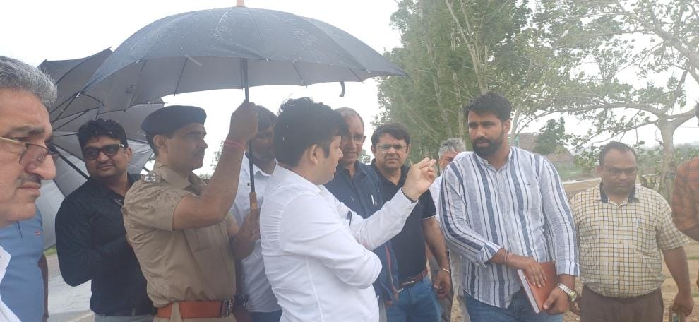 DC of Bhiwani took stock of the arrangements for water drainage and the situation of waterlogging