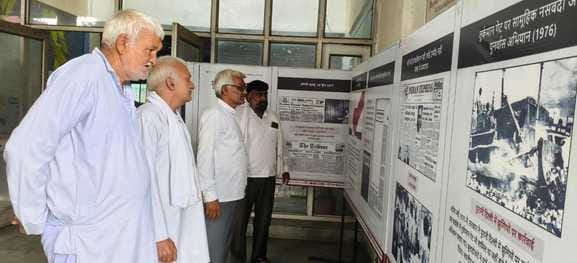 Emergency situations were shown in the exhibition