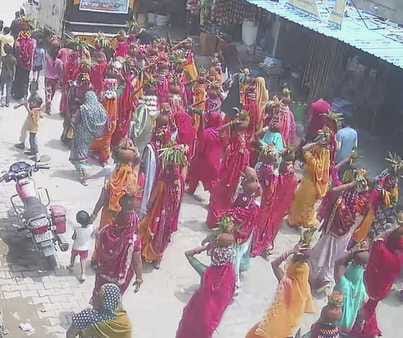 Shanidev's tableau taken out in Nangal Chaudhary