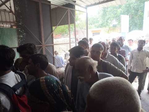 Farmers are getting urea after standing in queue for three-four hours
