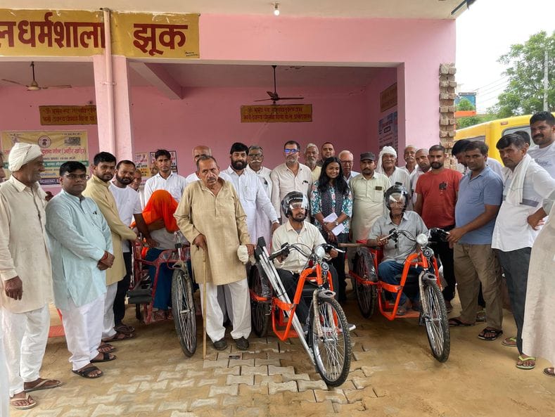 The organization provided equipment to 60 beneficiaries