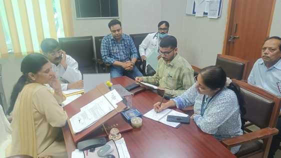 The Government of India team supervised the district hospitals