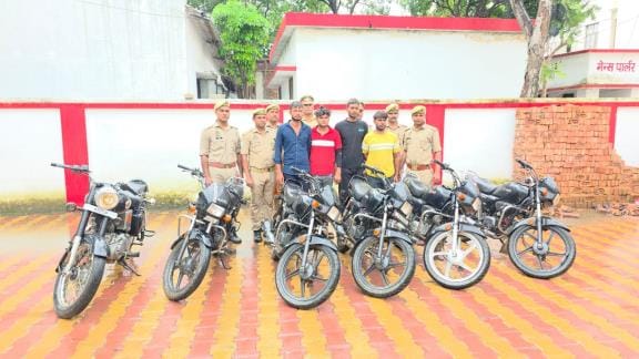 Four cunning vehicle thieves arrested, 6 stolen bikes recovered