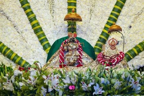 Amazing display of devotion in Thakur Radharaman Lal Mandir