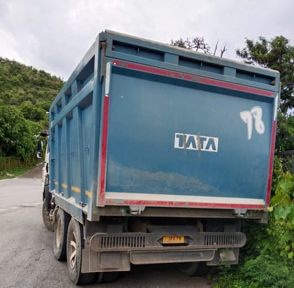 Katra, Police Post Kakrayal, Illegal Mining, Dumper Seized