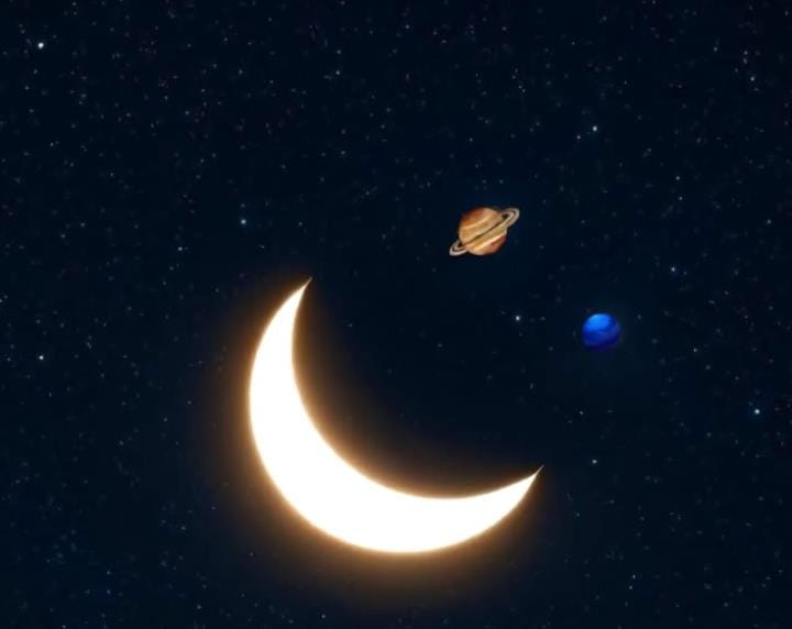 Watch the 'Moon Dance' in this morning's sky