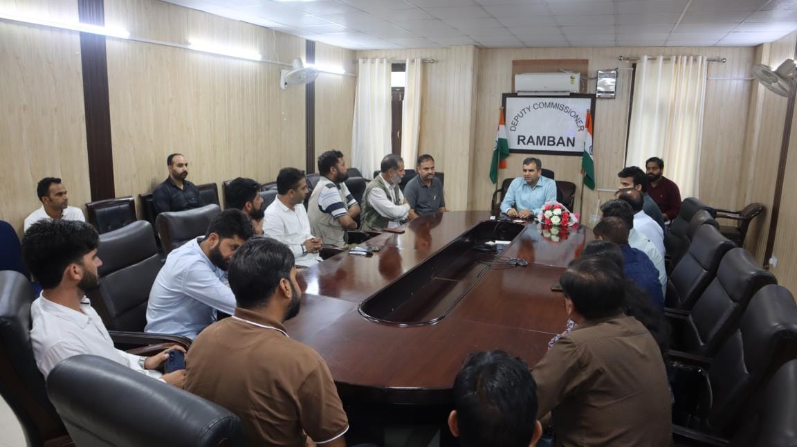 DC Ramban, Held Meeting, Journalist Participate