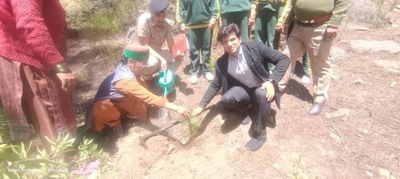 Plantation awareness campaign in Forest Colony Rikangpio