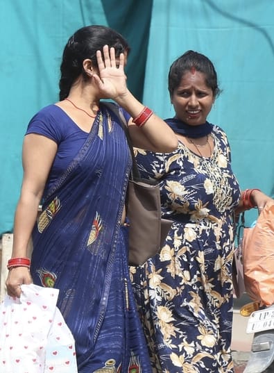 Humid heat tormented people throughout the day, rain in the late evening brought relief
