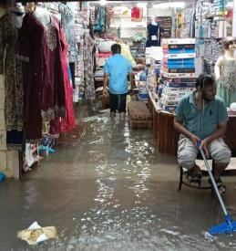 66 mm rain in 24 hours, water entered houses, fields overflowed