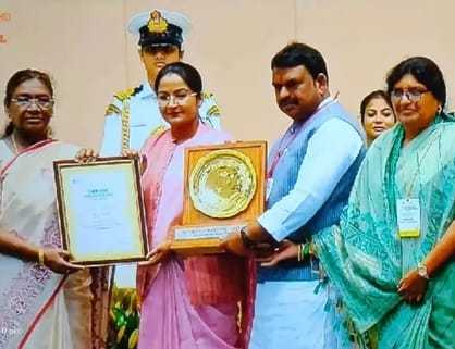 Ujjain got the first prize of Super Swachhta League in Swachhta Survey 2024, honored by the President