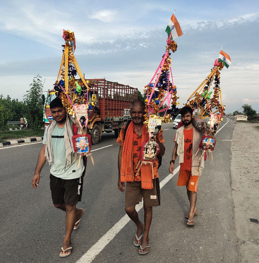 Israna started resonating with the chants of Bam Bhole