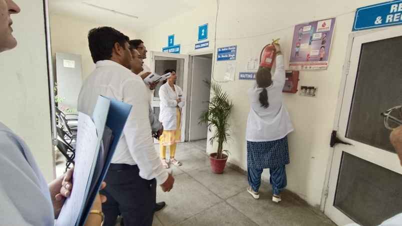 The team of NCAS inspected the Civil Hospital, due to lack of budget the equipment was not maintained