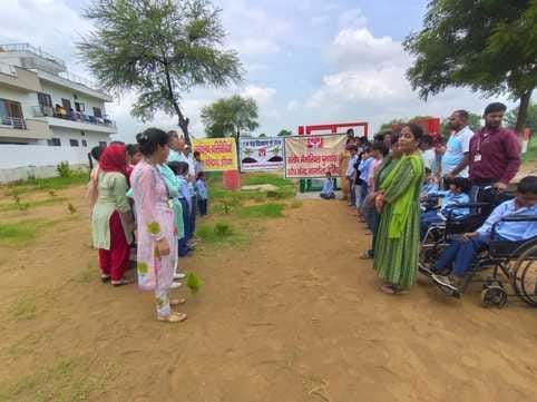 Plants planted in Santosh Memorial Rehabilitation Center