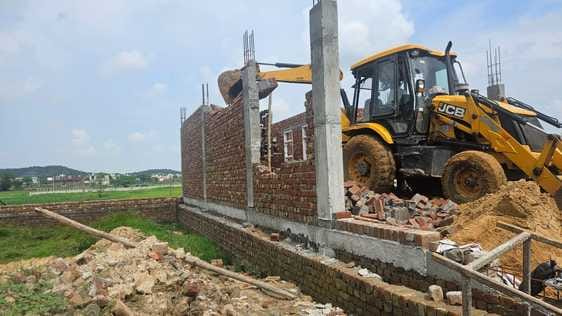 50 DPC and 6 boundary walls were demolished