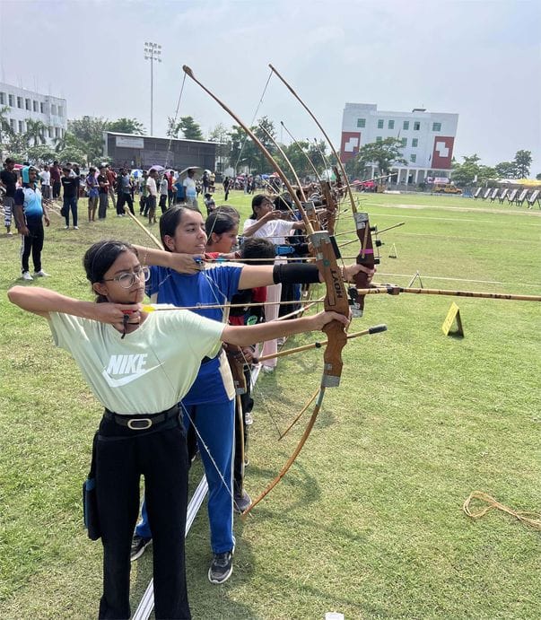Archery... Varuni of Rohtak tops the compound competition and Rohit of Hisar tops the Indian round