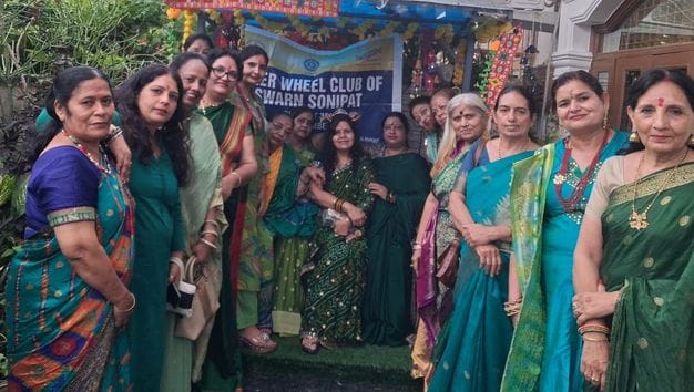 Women celebrated Teej festival by swinging and singing songs