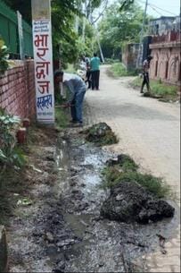A cleanliness drive was carried out near the ancient Modawala temple