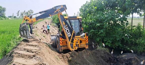 Allegations of changing the direction of Sindhali river during digging