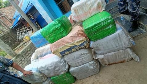 717 kg of ganja seized from Siraha, Nepal