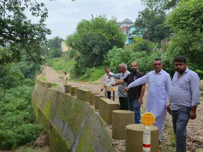 People of Plassey raised questions on the quality of Danga construction, said - soil was used instead of cement and sand.