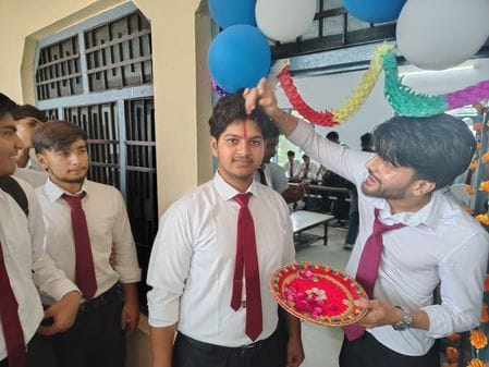 Students were administered the oath of discipline in Daulatpur College