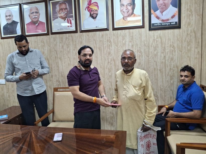 MLA Devendra Atri helped two cancer patients with his salary