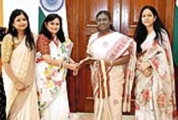 President encouraged Aakanksha sisters