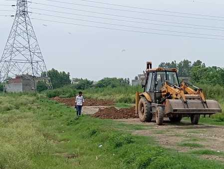 District planner demolished roads of illegal colony in Boh village
