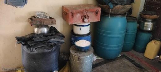 Thieves took away cash and jewellery, box found near the pond