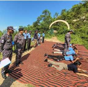 NCC cadets practiced firing