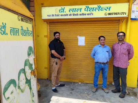 Five pathology labs being operated illegally were sealed