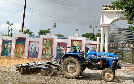 Dairy map passed under high tension wire, marriage hall constructed