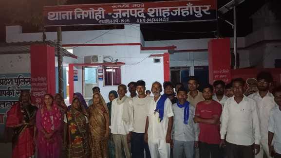 A youth was caught and beaten for damaging the Ambedkar statue tension in the village
