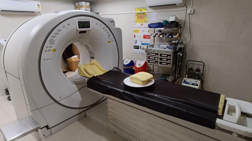 Probe stopped due to malfunction in CT scan machine