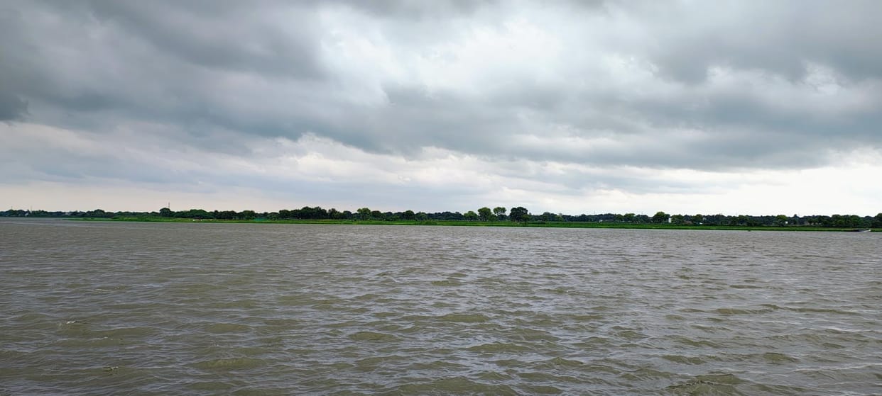 The weather became pleasant due to drizzling rain, cool winds blew