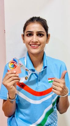 Prachi has won 18 medals in handball at national and international level