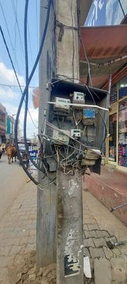 Corporation unaware: Electricity meter boxes are lying broken at various places in the city