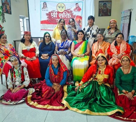 Traditional Himachali dance, Nati and music were on