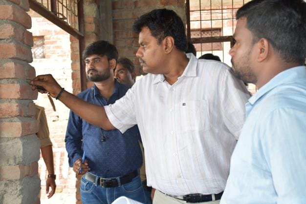 Samples of the material used in the construction work were sent to the lab for testing