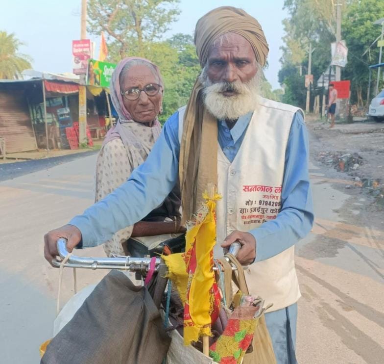 Jai Singh is taking his elderly mother on a pilgrimage