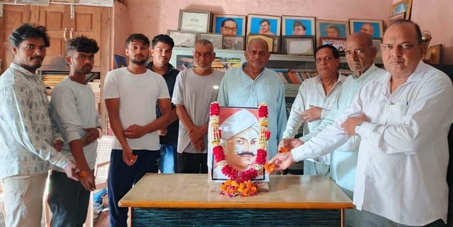 Tribute paid to martyr Mangal Pandey in Gubhana village