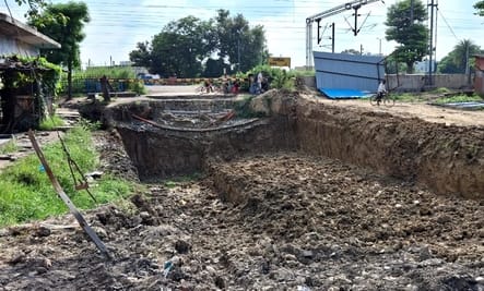 The underpass was to be built in four months, not even four bricks were laid
