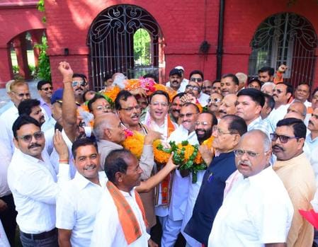 Brahmin community felicitated Jitin
