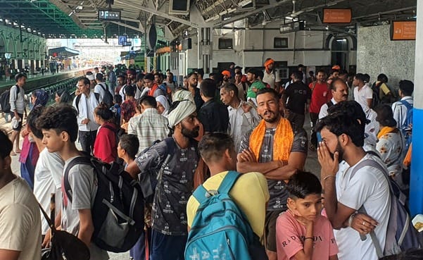 Passengers in trains increased due to costly bus fares