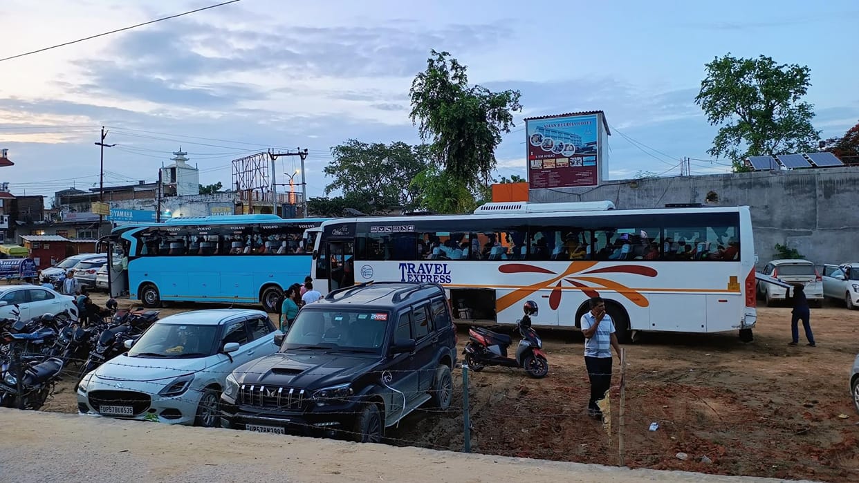 Buses carrying passengers illegally