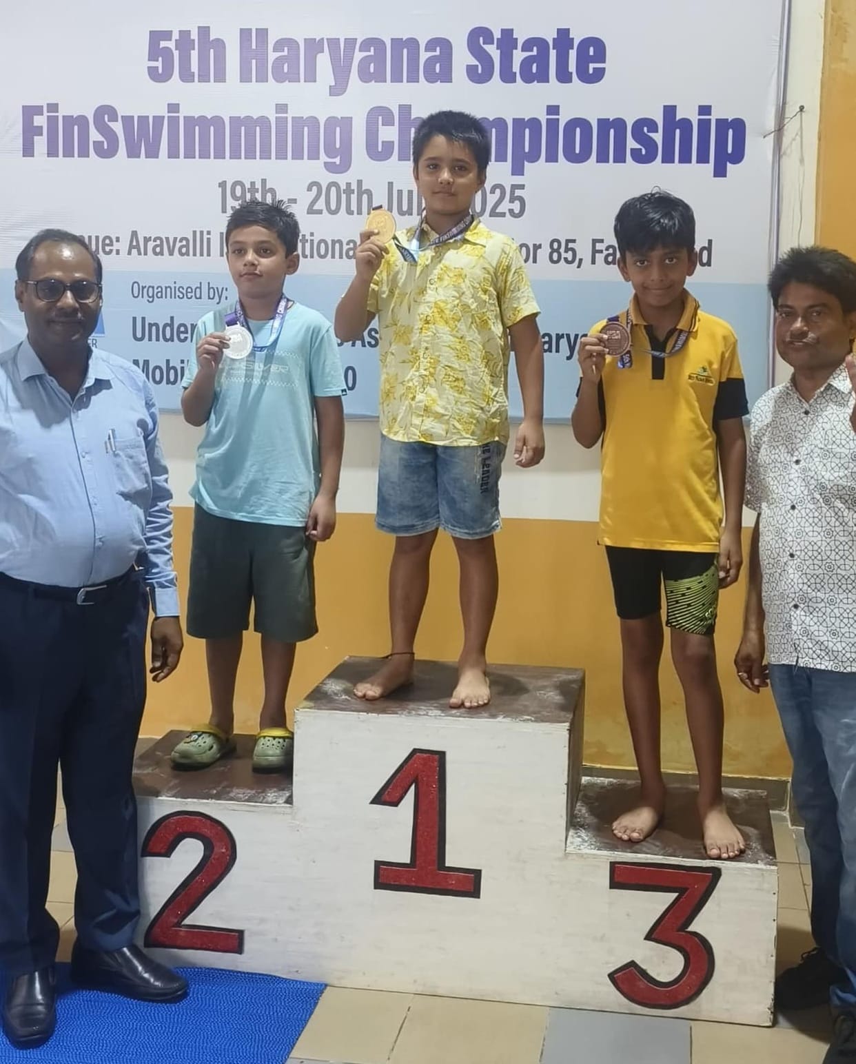 tejas won state fin swimming