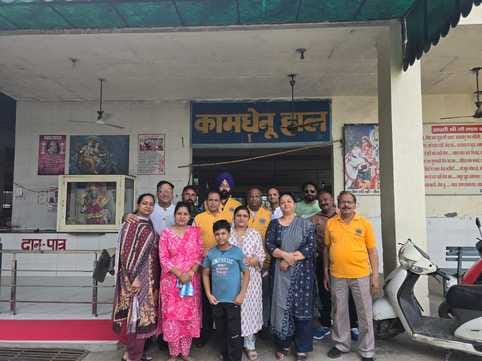 Lions Club members did cow service