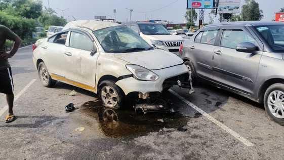 Uncontrolled car overturned several times after falling asleep, driver injured